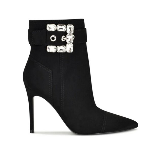 Nine West Fabrica Dress Stiletto Ankle Booties, NWB, 7.5 - Picture 2 of 10